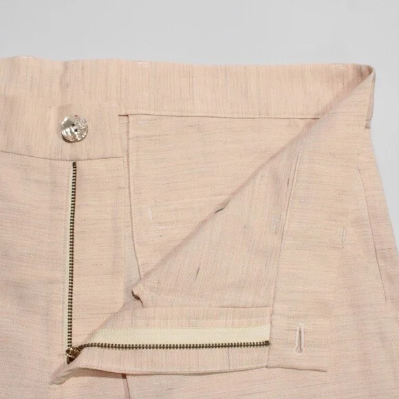 Italo Ferretti NWT Chino / Bermuda Shorts Size L Light Orange Cotton & Linen